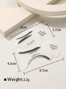 2張貓眼和煙燻眼妝輔助卡用於眼線和眼影