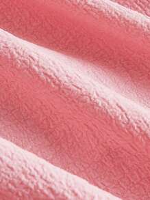 SHEIN MOD Floral Print Cold Shoulder Dress - Baby Pink - View 3