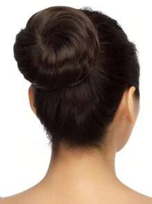 Hair Bun Maker Kit - 4pcs Donut Bun Maker (1 Large, 2 Medium, And 1 Small), 6pcs Elastic Hair Ties, 20pcs Hair Bobby Pins, Black - Black - View 2