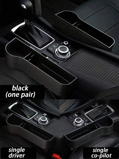 2pcs Plastic Car Storage Box