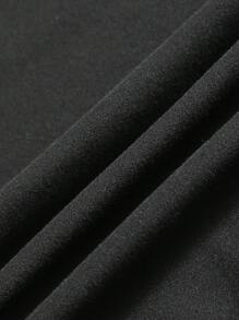 SHEIN LUNE 骷髅与花卉印花 T 恤 图案 T 恤 女士上衣 - 深灰色 - 查看 4