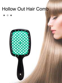 1 pieza Peine de pelo hueco anti estático - Multicolor - Ver 1