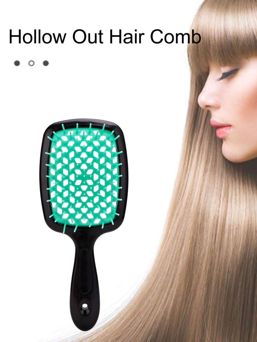 1 pieza Peine de pelo hueco anti estático - Multicolor - Ver 1