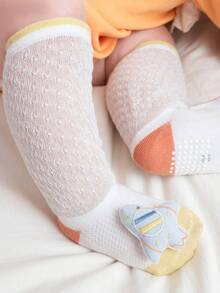 兩雙嬰兒卡通動物裝飾可愛防蚊襪適用於日常 - 彩色 - 查看 6