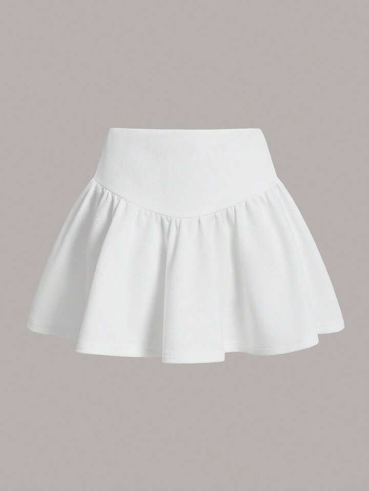 [nuuanu ] / ☆ Cirrus Flared Skirt / White KIDS COTTON NYLON FLARE SKIRT - WHITE – ASUSL