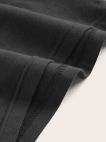 Coolane 字母和摩托車圖案抹胸上衣 - 深灰色 - 查看 3