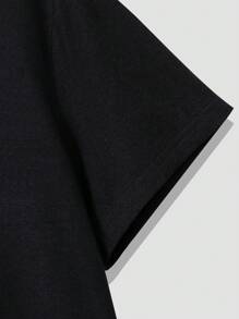 Manfinity Homme Men Slogan Graphic Tee - Black - View 5