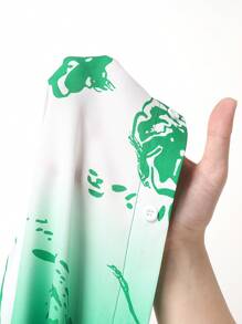 Manfinity RSRT Men Floral Print Shirt & Drawstring Waist Shorts Without Tee - Multicolor - View 5