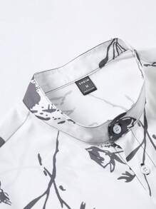 Manfinity RSRT 男士印花襯衫和腰部抽繩短褲不帶T恤 - 彩色 - 查看 4