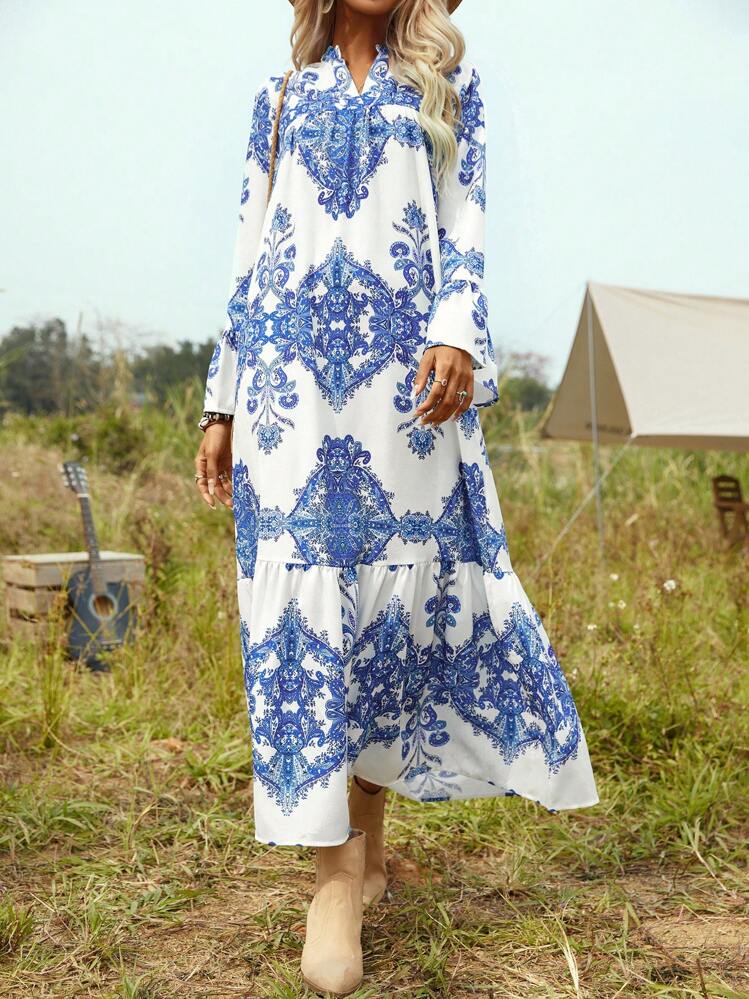 Robe Cami à Bretelles Fines - Ourlet Volanté - Taille UK 4 (S) - Marine - Neuf Avec étiquettes