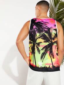 Manfinity RebelGame Áo thun & Áo lót Nam Tương phản ràng buộc Nhiệt đới Giải trí - Nhiều màu - Xem 2