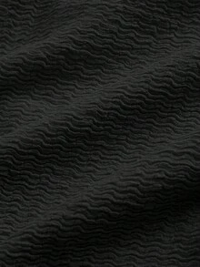 SHEIN MOD Solid Lettuce Trim Halter Top - Black - View 4