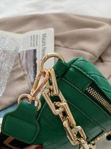 Túi thắt lưng trung bình Cá sấu nổi với ví tiền xu, Chuỗi thời trang trang trí Fanny Pack Dây kéo Dây đeo có thể điều chỉnh Túi đeo thắt lưng cho du lịch & thể thao, Túi đeo ngực bằng da nhân tạo sành điệu, Túi đeo vai Túi tote cổ điển cổ điển có khóa kéo cho phụ nữ - màu xanh lá - Xem 4