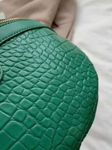 Túi thắt lưng trung bình Cá sấu nổi với ví tiền xu, Chuỗi thời trang trang trí Fanny Pack Dây kéo Dây đeo có thể điều chỉnh Túi đeo thắt lưng cho du lịch & thể thao, Túi đeo ngực bằng da nhân tạo sành điệu, Túi đeo vai Túi tote cổ điển cổ điển có khóa kéo cho phụ nữ - màu xanh lá - Xem 5