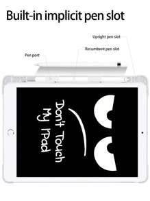 具有創意和有趣表情圖案的矽膠平板套，設有筆槽，可摺疊和防滑，支援睡眠/喚醒功能，與三星、華為、小米、iPad等平板電腦兼容 - 彩色 - 查看 4