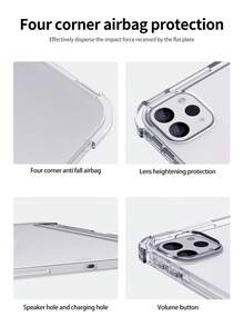 漢堡圖案透明防摔保護套適用於iPad - 彩色 - 查看 5