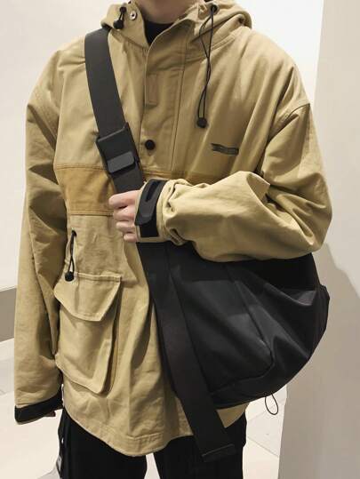 Minimalist Hobo Bag Large Capacity Black Crossbody Bag Sling Bag Shoulder Bag Side Bag For Holiday Travel Essentials School Bag For College Students Summer Gifts For Boyfriend College Bag Men Bag Laptop Thanksgiving Tote Bag Fanny Pack Beach Bag Gym Bag Black Bag Hiking Multi-Functional Outdoor Portable Fashionable Casual Vacation Bag For Men Christmas Gifts For Men Holiday Essentials Camping Sling Bag For Men Bags Back To School Summer Bag Springbreak Bag Pack Cross Body Bag School Supplies