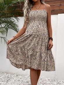 SHEIN Maternity Allover Print Cami Dress - Multicolor - View 5