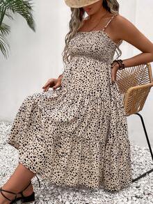 SHEIN Maternity Allover Print Cami Dress - Multicolor - View 6