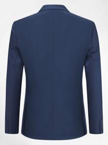 CLOUDSTYLE Men Double Breasted Blazer & Trousers Suit - Navy Blue - View 7