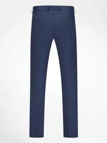 CLOUDSTYLE Men Double Breasted Blazer & Trousers Suit - Navy Blue - View 8