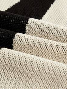 Soleia Áo dệt kim nữ Lộ Lưng Hội Chữ thập Buộc lại Khối Màu Gợi cảm - Nhiều màu - Xem 3