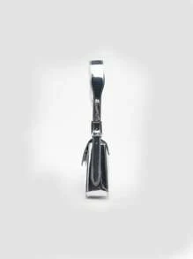 Minimalist Bag Medium Flap Metallic , Funky, Punk & Bag For Street Wear, Waterproof, Sandproof Transparent Bag, Beach Sports Picnic Snacks Clear Purse For Women