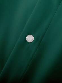 Manfinity Homme 男士寬鬆加大號漸變釦扣衫 - 綠色 - 查看 5