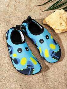 Kids Breathable Cartoon Graphic Aqua Socks - Multicolor - View 1