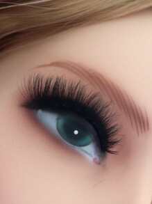 4 对蓬松浓密卷翘纤细纤长睫毛 - 黑色 - 查看 2