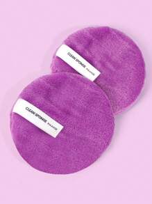 2入組化妝棉擦拭墊 - 紫色 - 查看 5