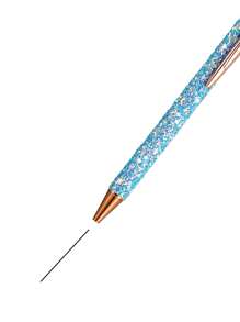 3入組隨機亮片裝飾圓珠筆圓珠筆適用於學生 - 彩色 - 查看 3