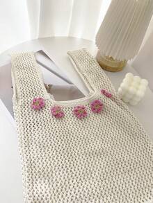 Túi móc trang trí hoa Polyester Hollow Out Kỳ nghỉ - Nhiều màu - Xem 7