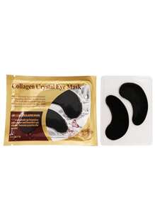 膠原水晶眼罩,抗衰眼睛皮膚護理適用於日常使用 - 黑色 - 查看 1
