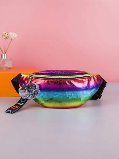 2025 New Women Rainbow Fanny Pack Waist Bag, Multi-Color