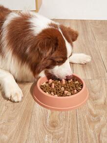 1pc Solid Color Pet Bowl - Multicolor - View 1