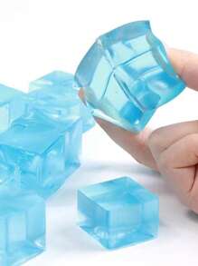 1pc Cube Design Pinch Toy - Blue - View 1