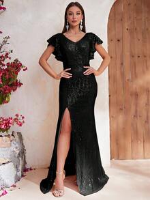 YISIKADO Đầm Dự Tiệc Nữ - màu đen - Xem 4