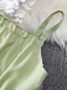 SHEIN Fille manches bouffantes à volants T-shirt & Combinaison à fines brides - Multicolore - Voir 6