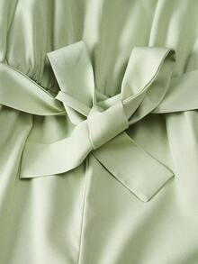 SHEIN Fille manches bouffantes à volants T-shirt & Combinaison à fines brides - Multicolore - Voir 7