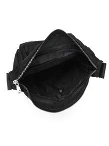Minimalista Multi-Compartimento Bolsa Quadrada Zíper Frontal Detalhe Franzido O Saco Da Escola Para , Garotas Adolescentes , , , & Em Colégio , Universidade & Ensino Secundário , Perfeito Para Outdoors , Viajar Por & Voltar Para Escola
