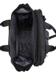 Bebé Bolsa de pañales multifunción poliéster con plegable cuna para exterior - Negro - Ver 8