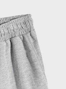 Aesthetic Post--Men Letter Graphic Tee & Drawstring Waist Shorts - Multicolor - View 6