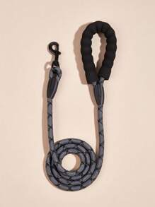 1入組尼龍泡沫手柄寵物牽引繩 - 灰色 - 查看 2