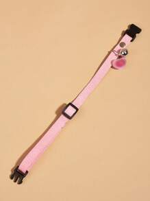 1pc Heart & Bell Decor Pet Collar - Pink - View 3