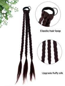 Long Synthetic Hair Boxing Braid - Brown - View 3