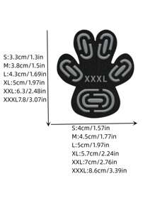 4pcs Pet Dog Shoes Insert Pad Anti-slip Anti-dust Heat-resistant New Large Dog Socks Stickers - Black - Black - View 3