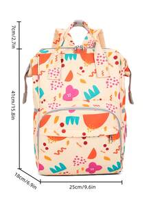 Bebé Mochila de pañales multifunción de gran capacidad poliéster para exterior - Multicolor - Ver 4