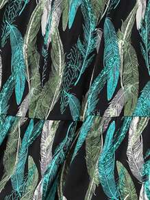 Breezaya Váy nữ Nhiệt đới Boho - màu xanh lá - Xem 6