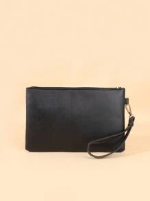 1 件女士绗缝刺绣 V 形手机零钱包